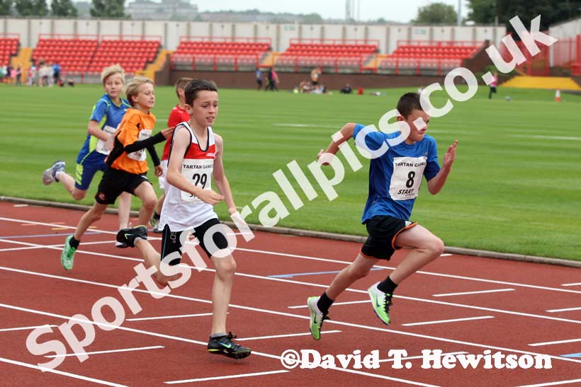 Boys under-11s 60 metres at the Gateshead Tartan Games Open.